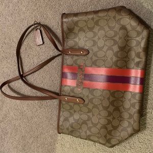 Coach purse! Tote style. Smoke free home!
